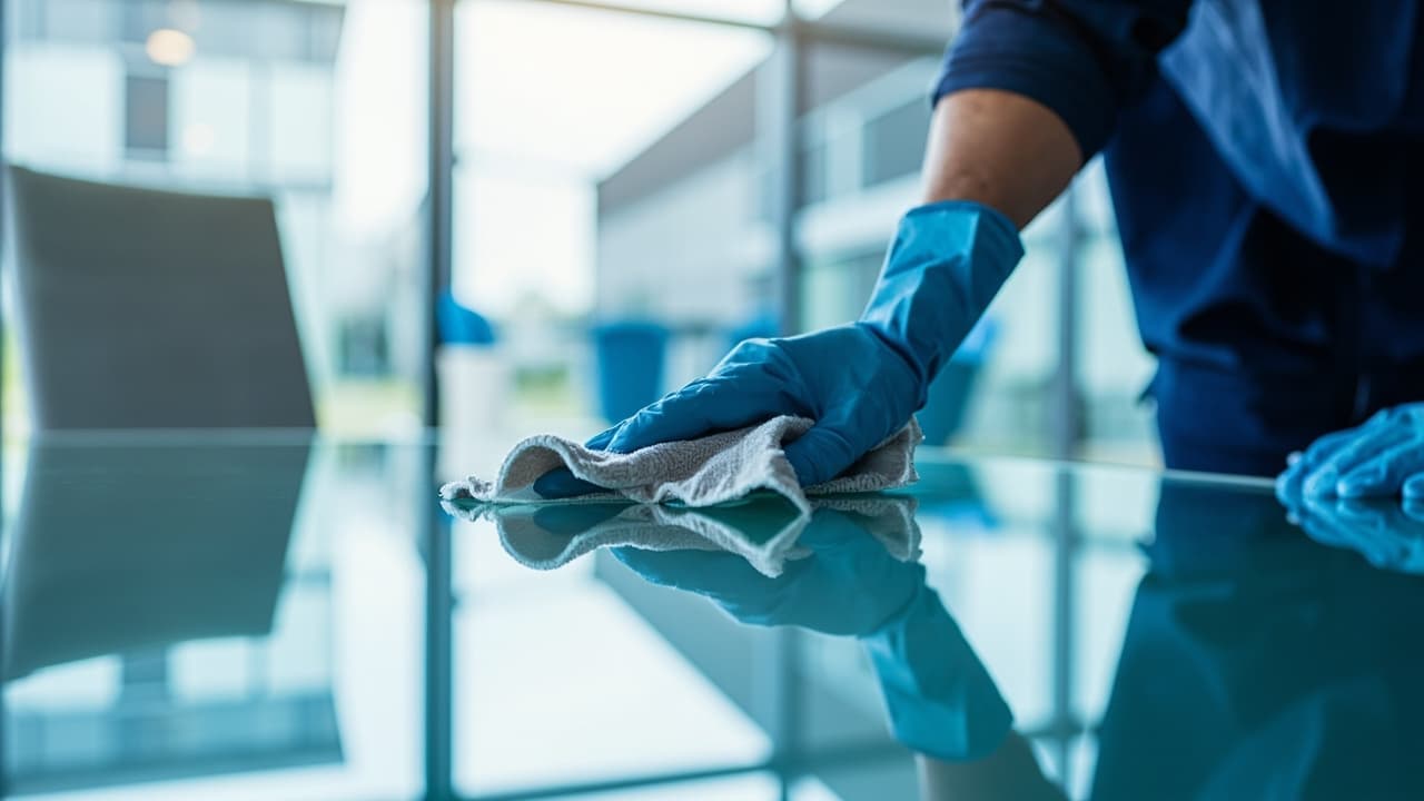 Beispielvisualisierung: Büroreinigung
